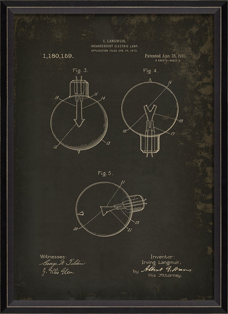 Spicher & Company BC Langmuir Patent US 1180159 B on Black Sm 18235