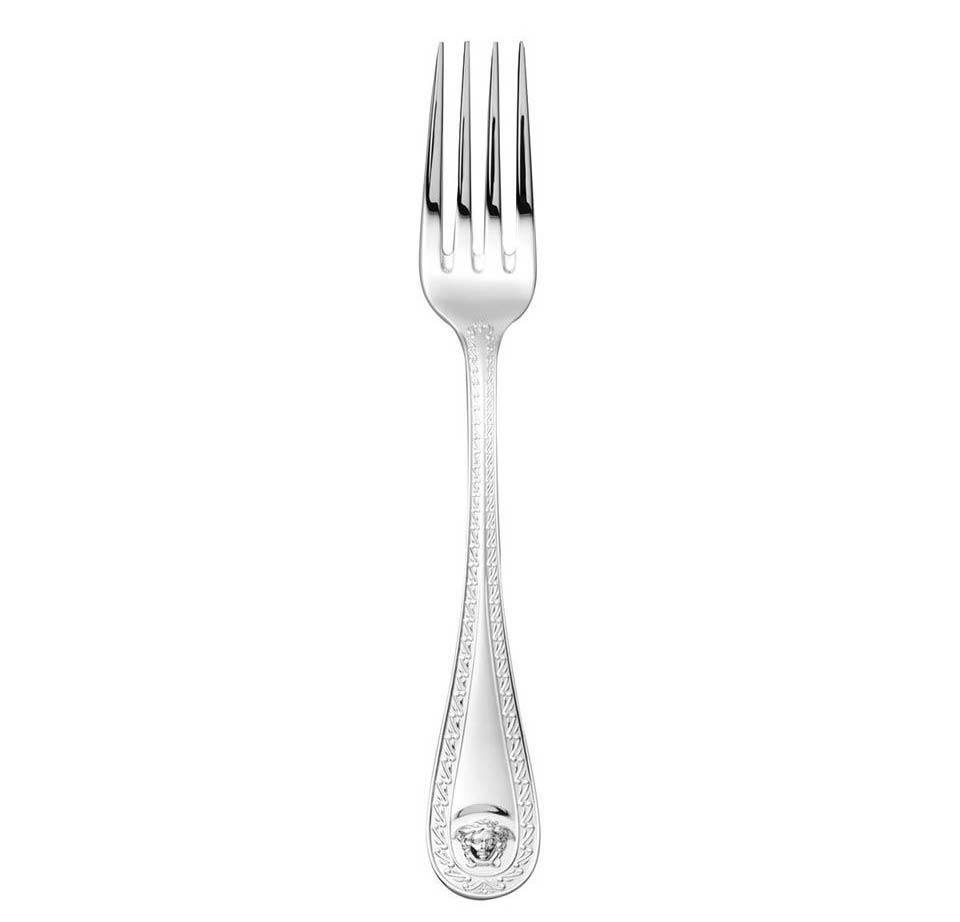 Versace Medusa Flatware Table Fork Silver Plated 19300-120900-70002