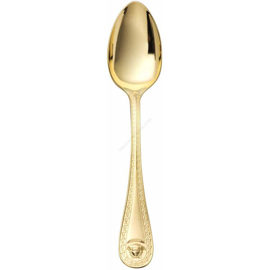 Versace Medusa Flatware Dessert Spoon Gold Plated 19300-120930-70004