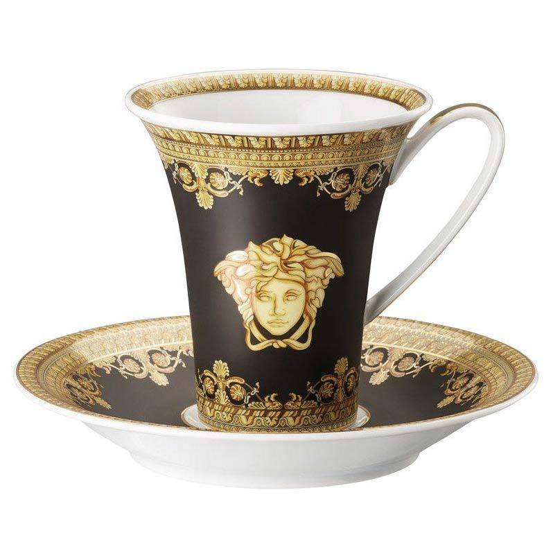 Versace I Love Baroque Nero Coffee Cup & Saucer 19325-403653-14740