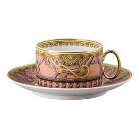 Versace La Scala Del Palazzo Rosa Tea Cup & Saucer 19335-403665-14640
