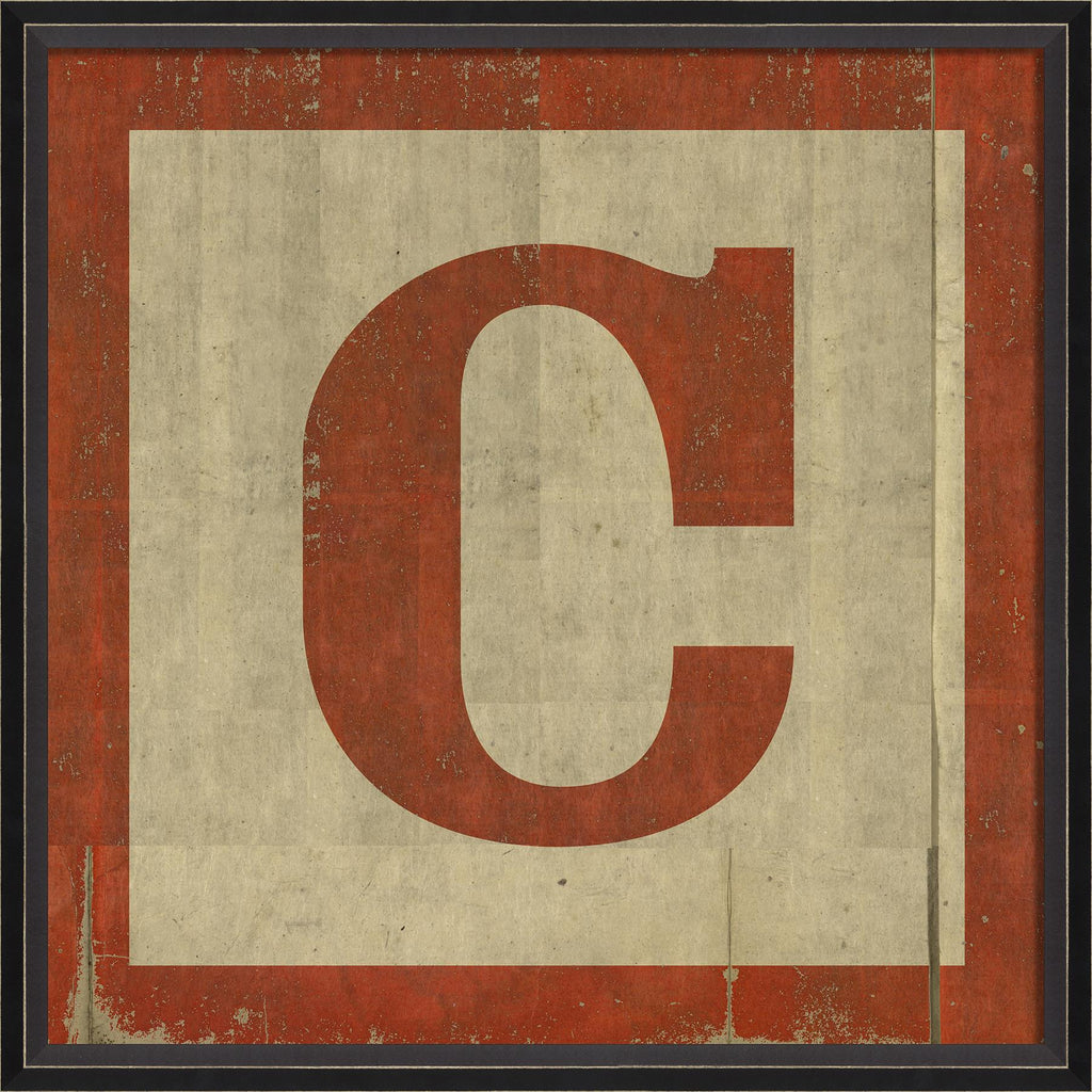 Spicher & Company BC Large Red Letter Block C 19533