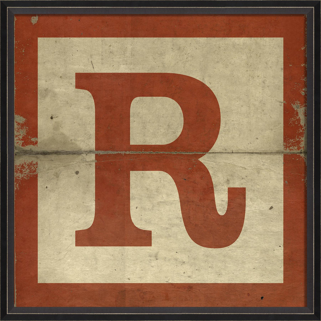 Spicher & Company BC Large Red Letter Block R 19548