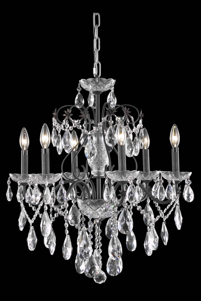 Elegant Lighting Chandelier Elegant Cut 2016D24DB/EC