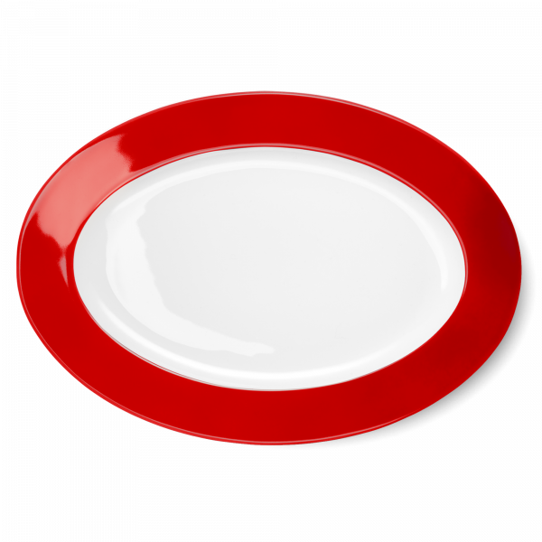 Dibbern Oval Platter Bright Red (36cm) 2022300018