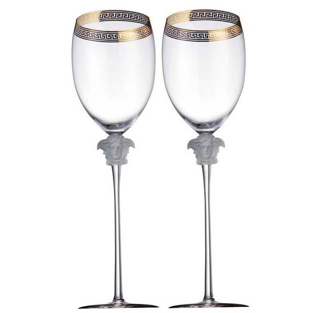 Versace Medusa D'Or Water Goblet Set Of Two 20665-110300-48814