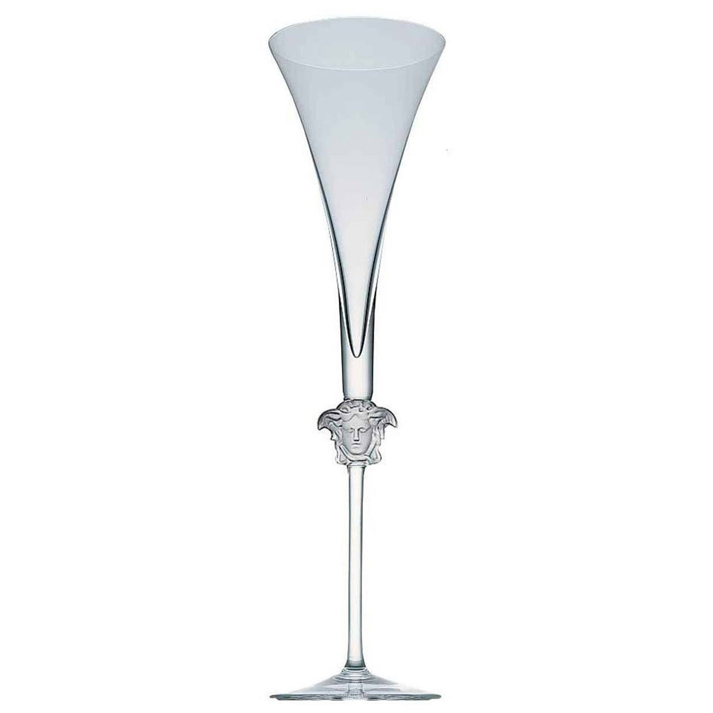 Versace Medusa Lumiere Clear Champagne Flute 20665-110835-40800