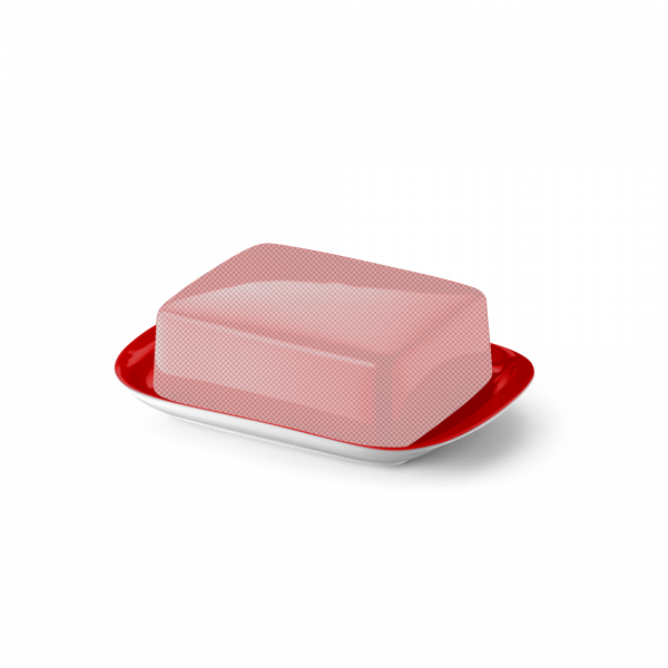 Dibbern Base of butter dish Bright Red 2091300018