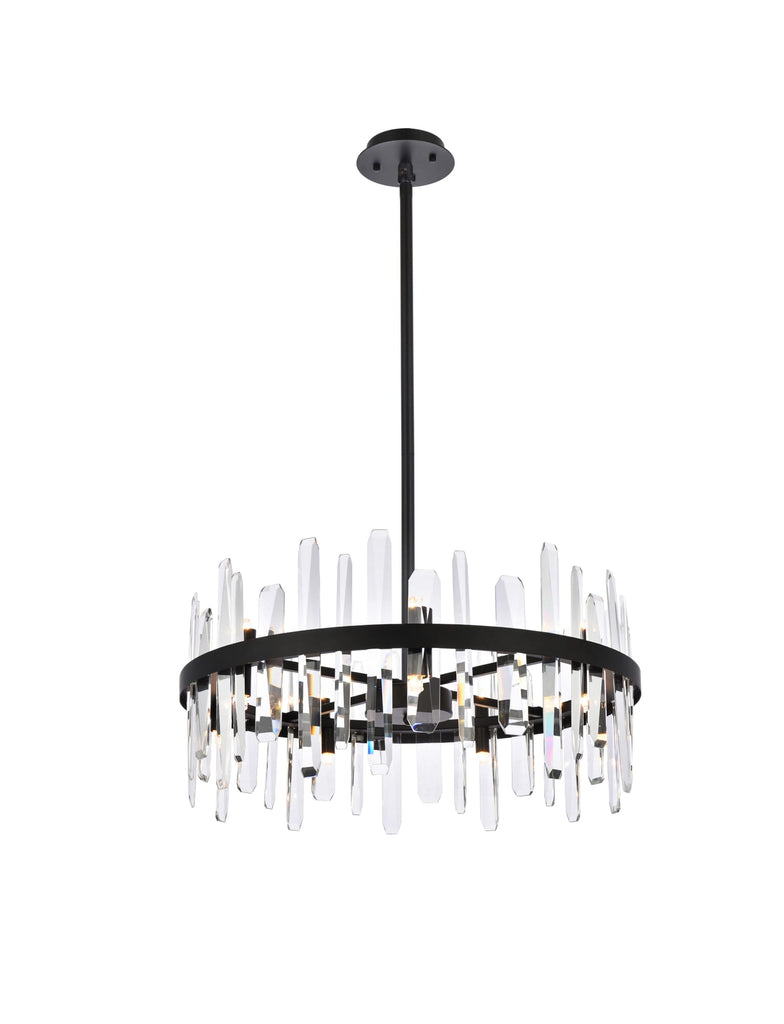 Elegant Lighting Pendant Light 2200D25BK