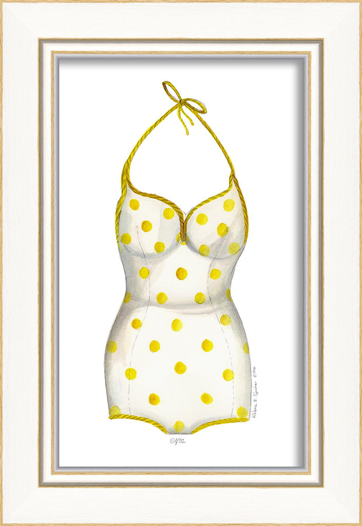 Spicher & Company KI Swimsuit Yellow Polkadots 22313