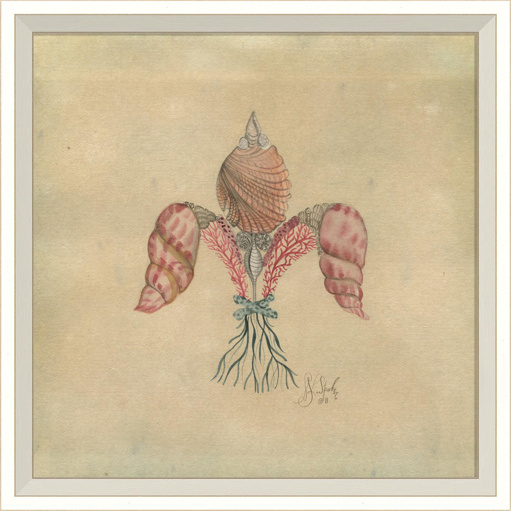 Spicher & Company WC Seashell Fleur de Lis 2 22578
