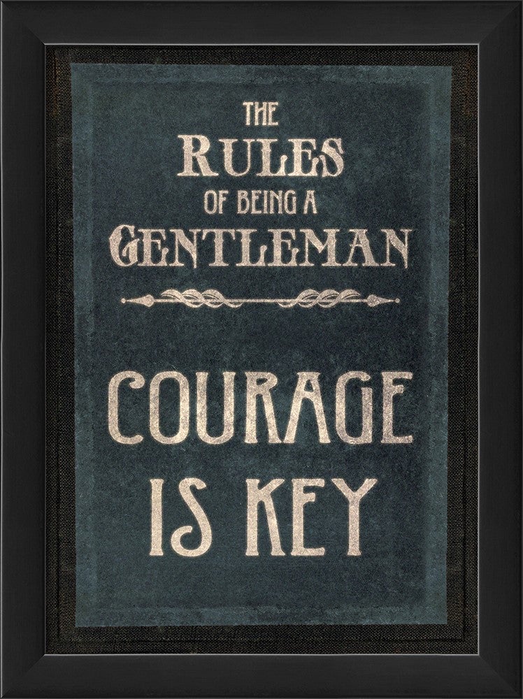 Spicher & Company EB The Rules of Being a Gentleman COURAGE IS KEY 26185