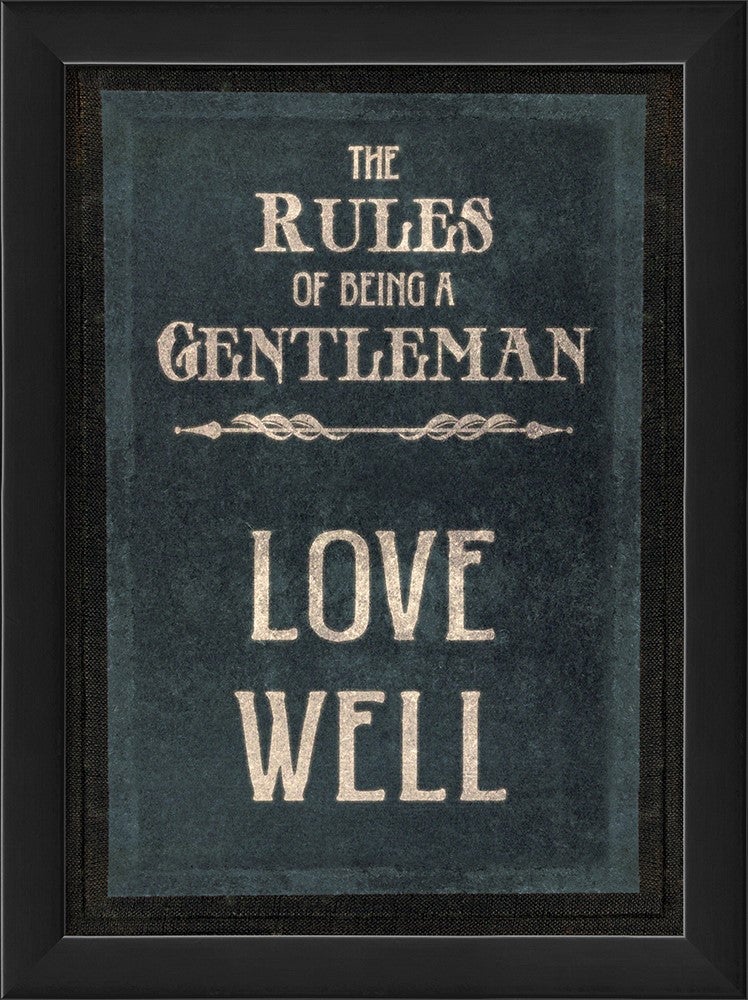 Spicher & Company EB The Rules of Being a Gentleman LOVE WELL 26188