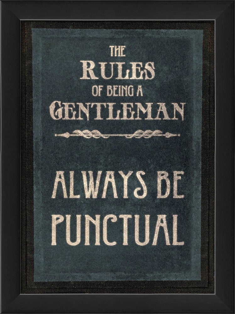 Spicher & Company EB The Rules of Being a Gentleman PUNCTUAL 26191
