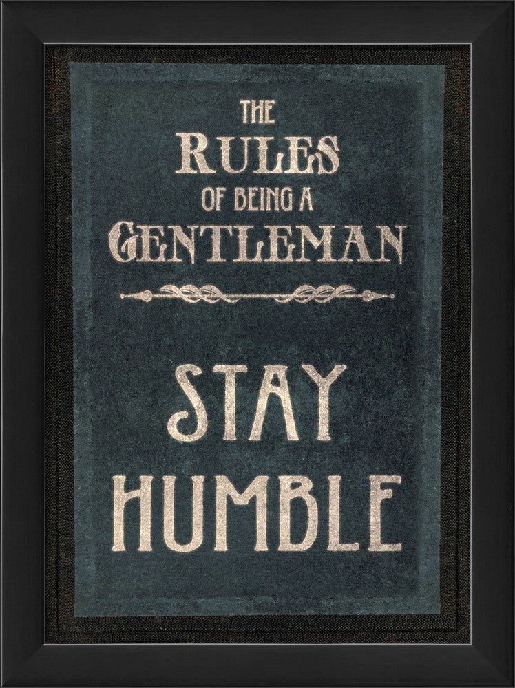 Spicher & Company EB The Rules of Being a Gentleman STAY HUMBLE 26192