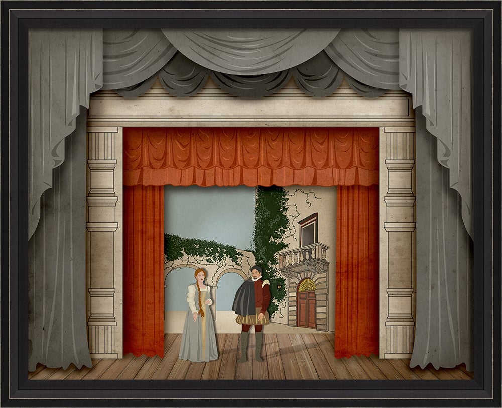 Spicher & Company BCBL Theater Stage To Be or Not to Be with characters lg 27082