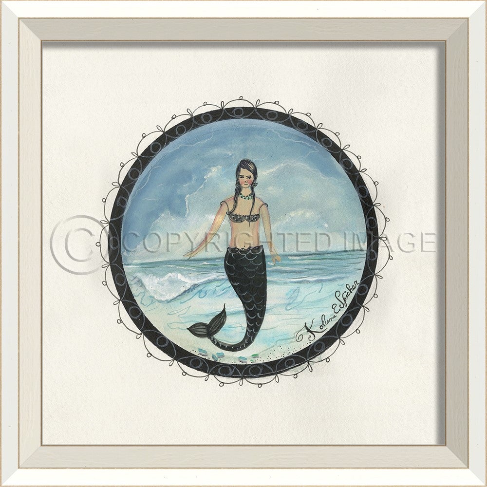 Spicher & Company WC Porthole to the Mermaid in the Waves 27129