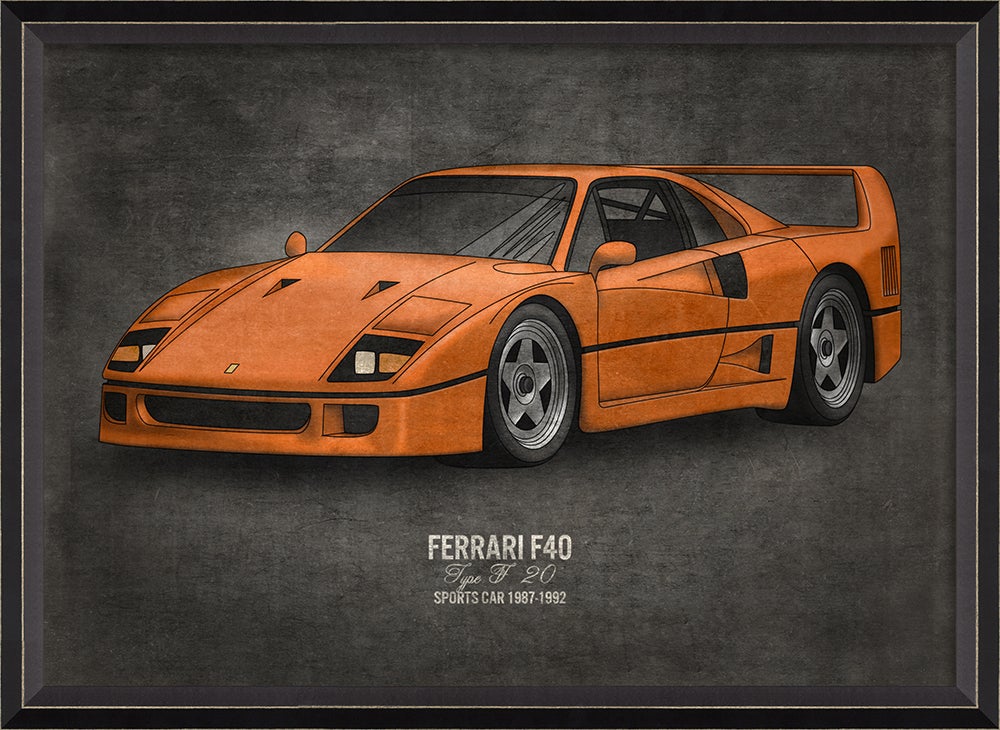 Spicher & Company BC Ferrari F40 17x24 27622