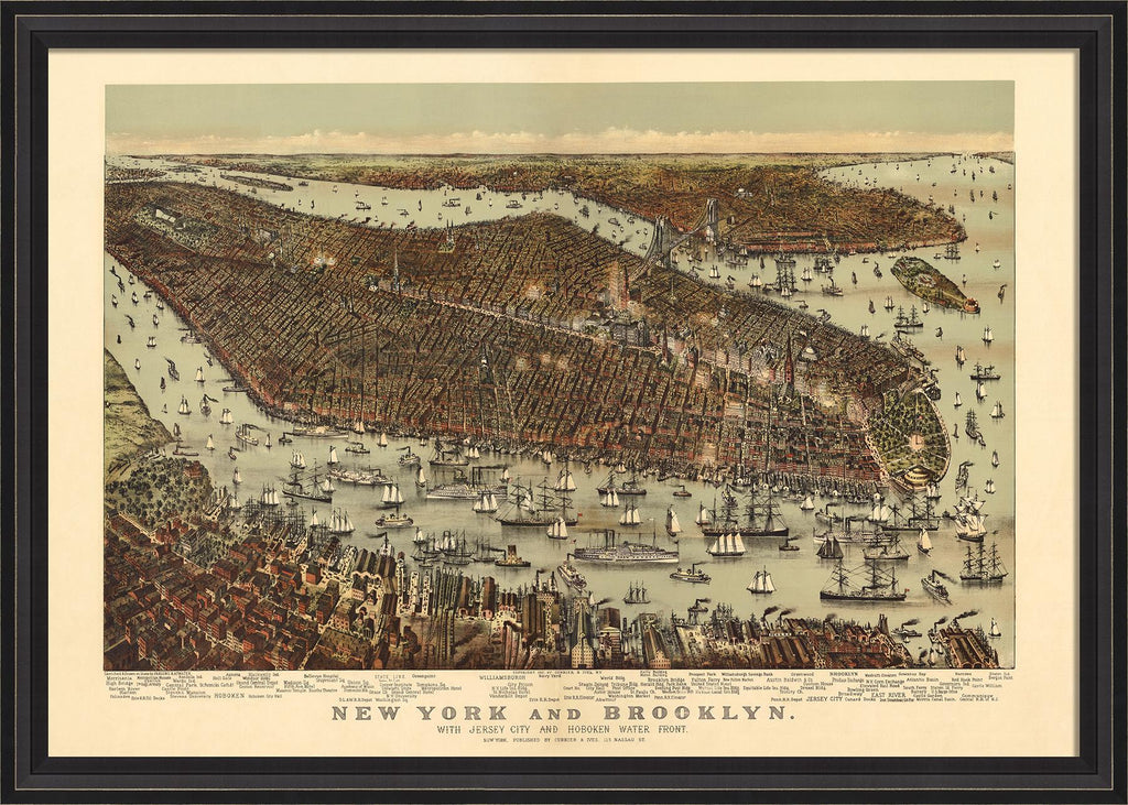 Spicher & Company BCBL New York and Brooklyn 1892 28x40 with border 30142