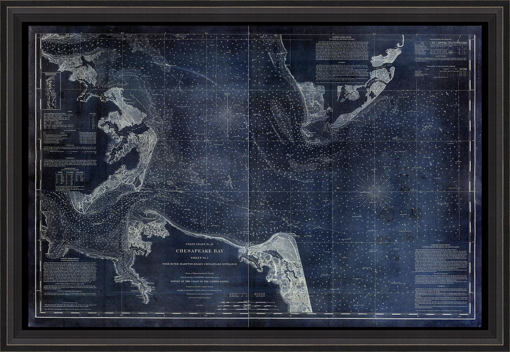 Spicher & Company BCBL Chesapeake Bay on Blue 40x27 30162