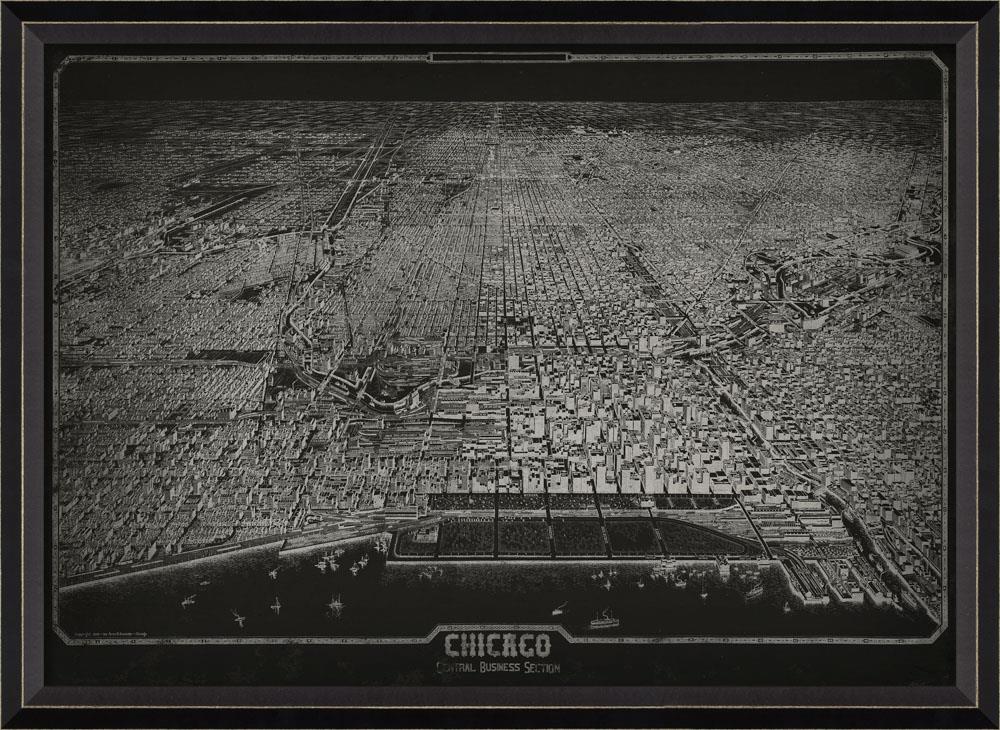 Spicher & Company BC Chicago MAP on Black 30180