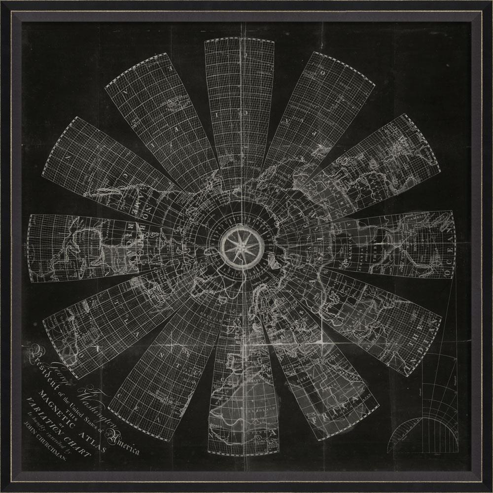 Spicher & Company BC Magnetic Atlas MAP on Black 30191