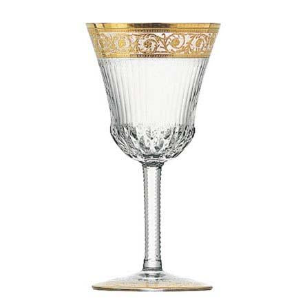 St Louis Crystal Thistle Gold #5 Port Glass