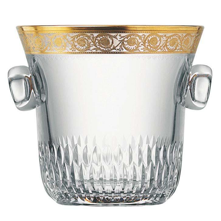 St Louis Crystal Thistle Gold Champagne Bucket