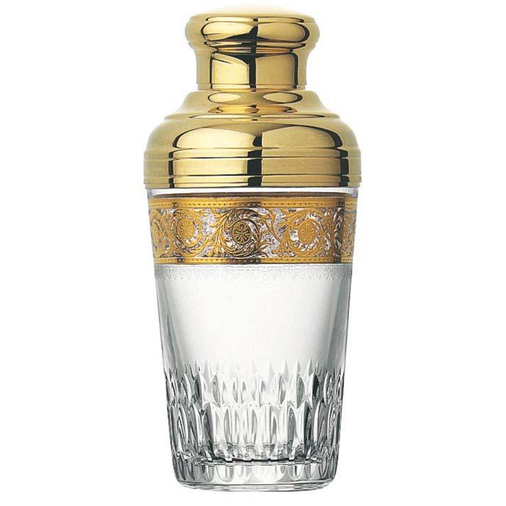St Louis Crystal Thistle Gold Shaker