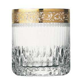 St Louis Crystal Thistle Gold Small Cylindrical Tumbler