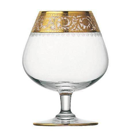 St Louis Crystal Thistle Gold Tasting Glass