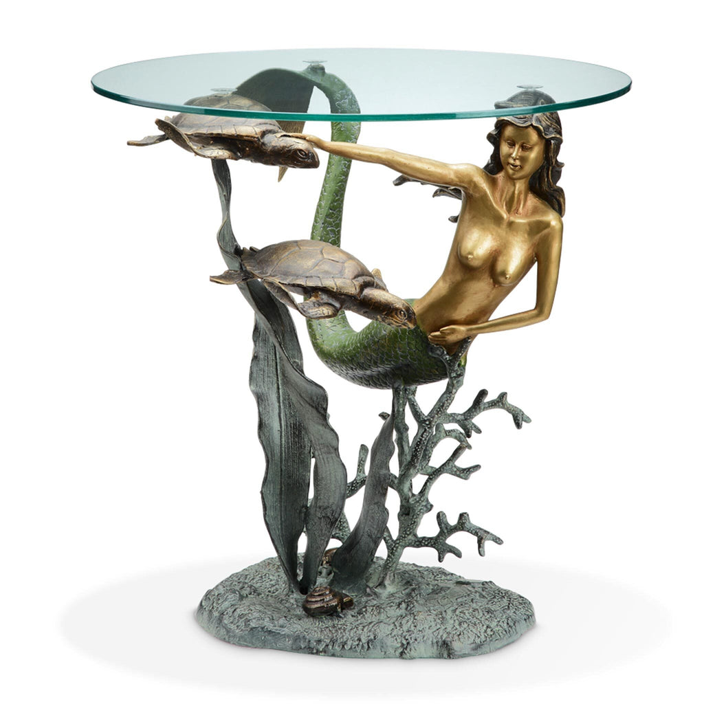 SPI Mermaid And Sea Turtles End Table 33708