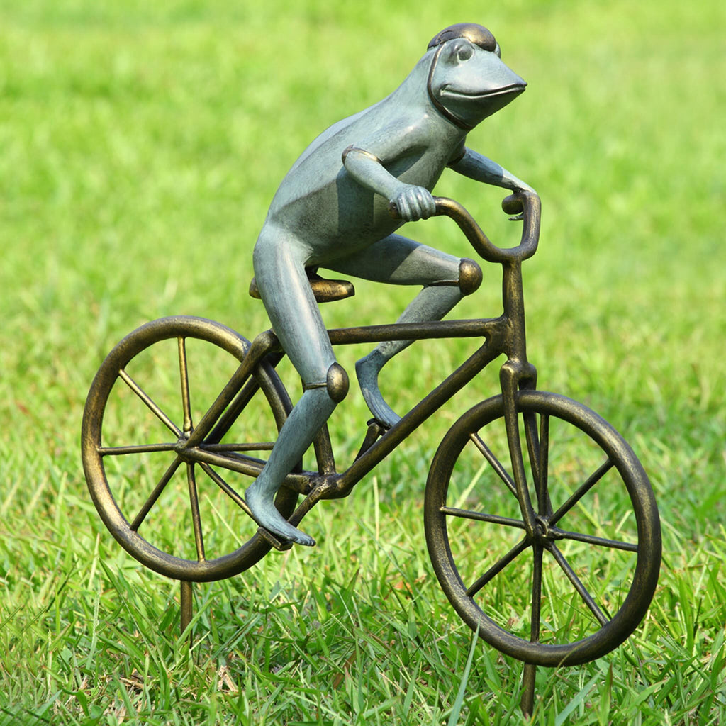 SPI Frog On Bicycle Garden 33810