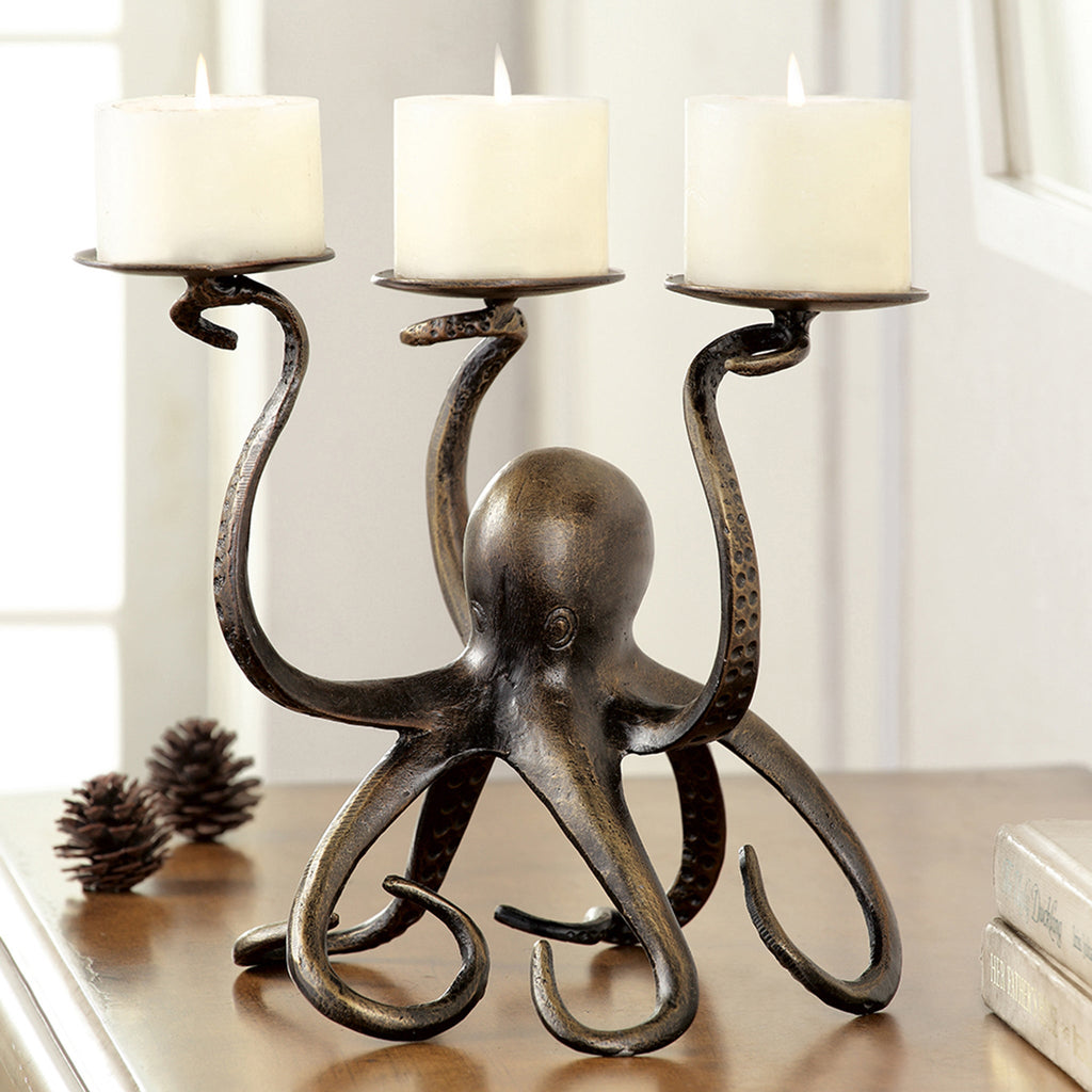 SPI Octopus Pillar Trio Candlehold 34065