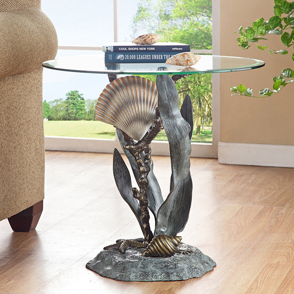 SPI Shells And Seagrass End Table 34655