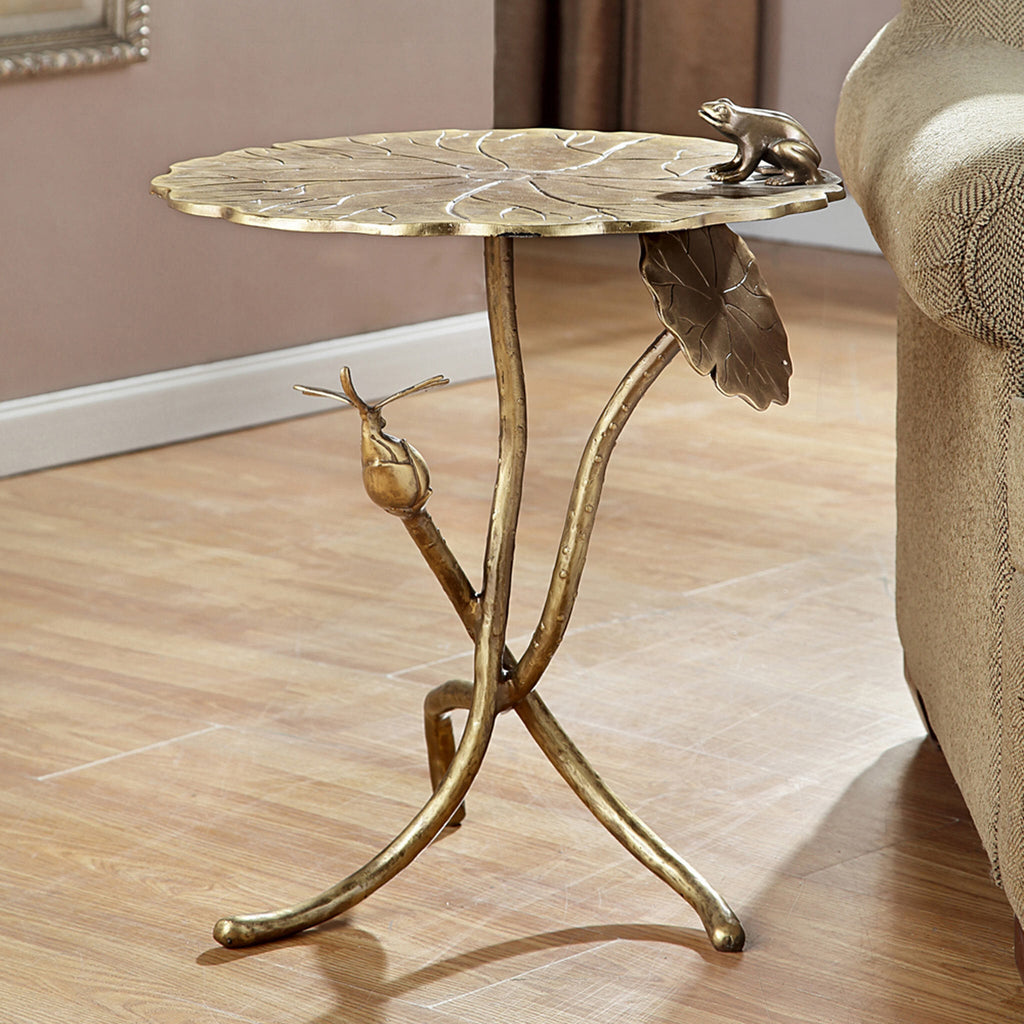 SPI Frog And Dragonfly End Table 34737