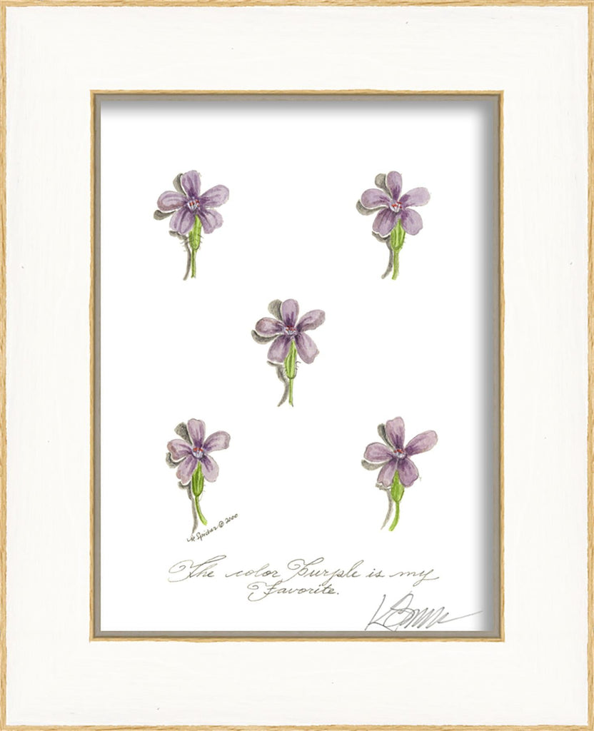 Spicher & Company LN Small Purple Flowers 35011