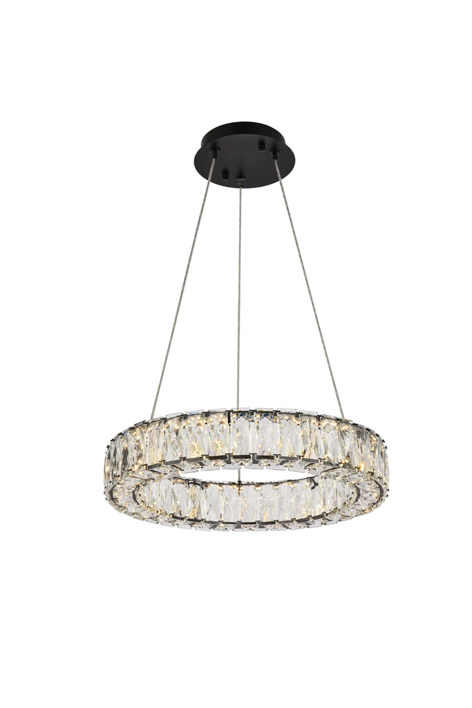 Elegant Lighting Pendant Light 3503D17BK