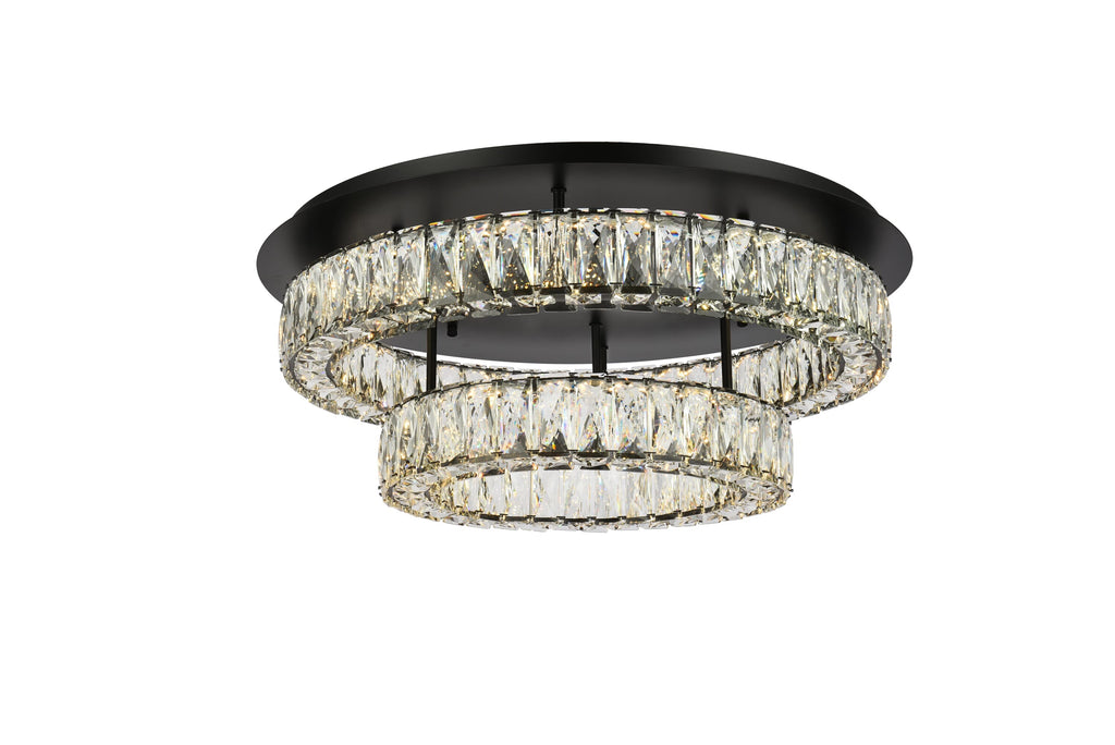 Elegant Lighting Flush Mount Light 3503F26L2BK