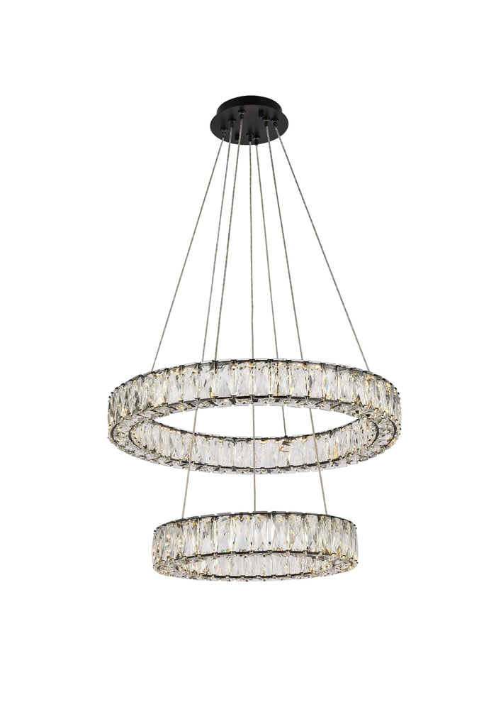 Elegant Lighting Pendant Light 3503G24BK