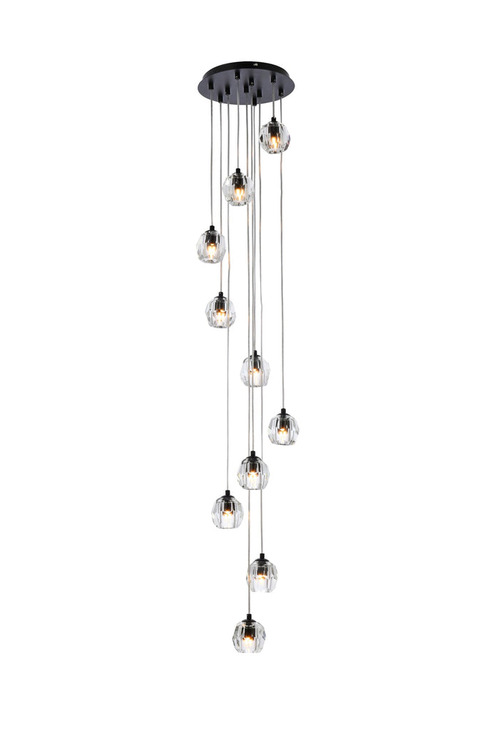 Elegant Lighting Pendant Light 3505G11BK