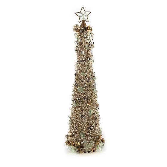 Mackenzie Childs Snowfall Beaded Tree 24" 35514-1221C
