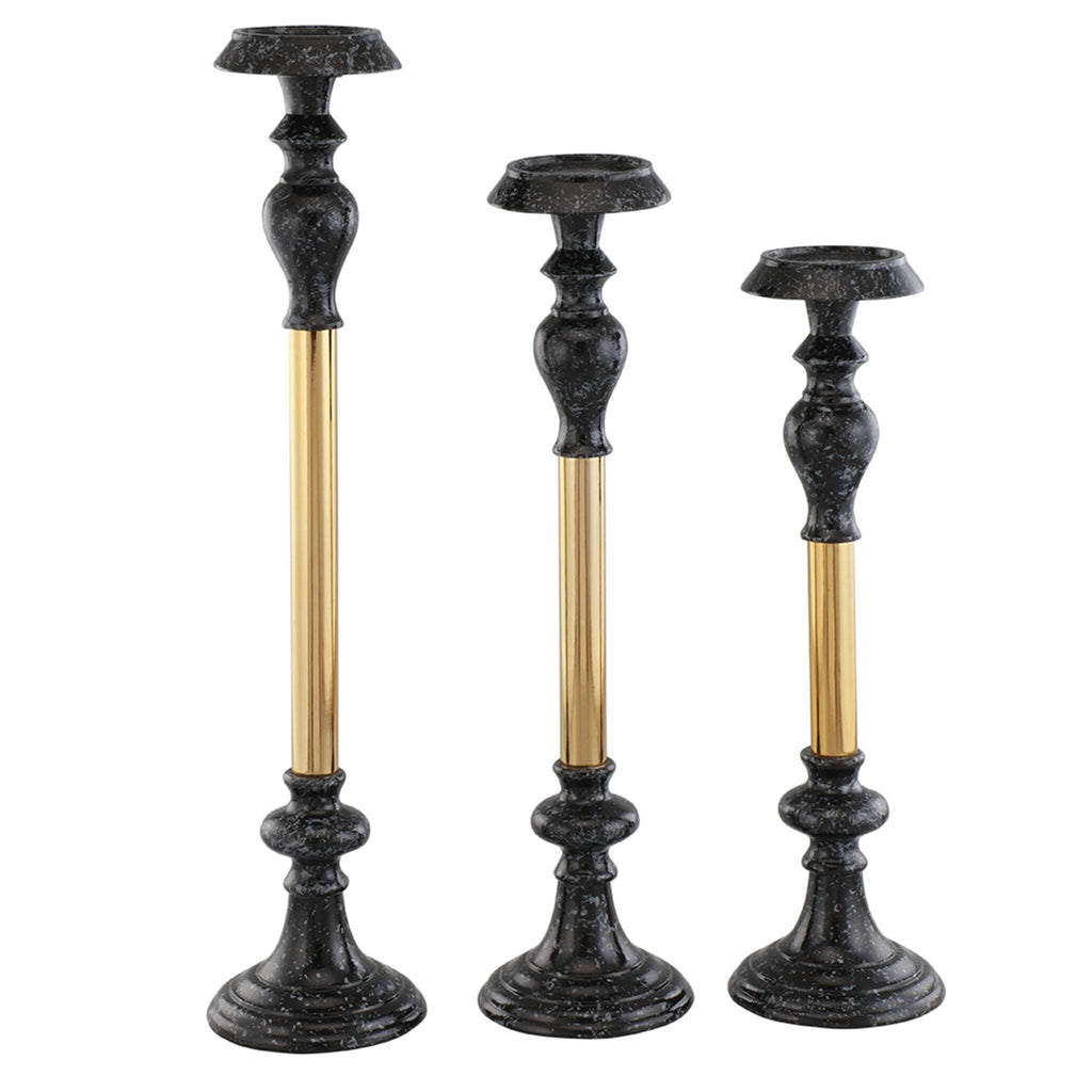 SPI Two Toned Pillar Candleholders 41034