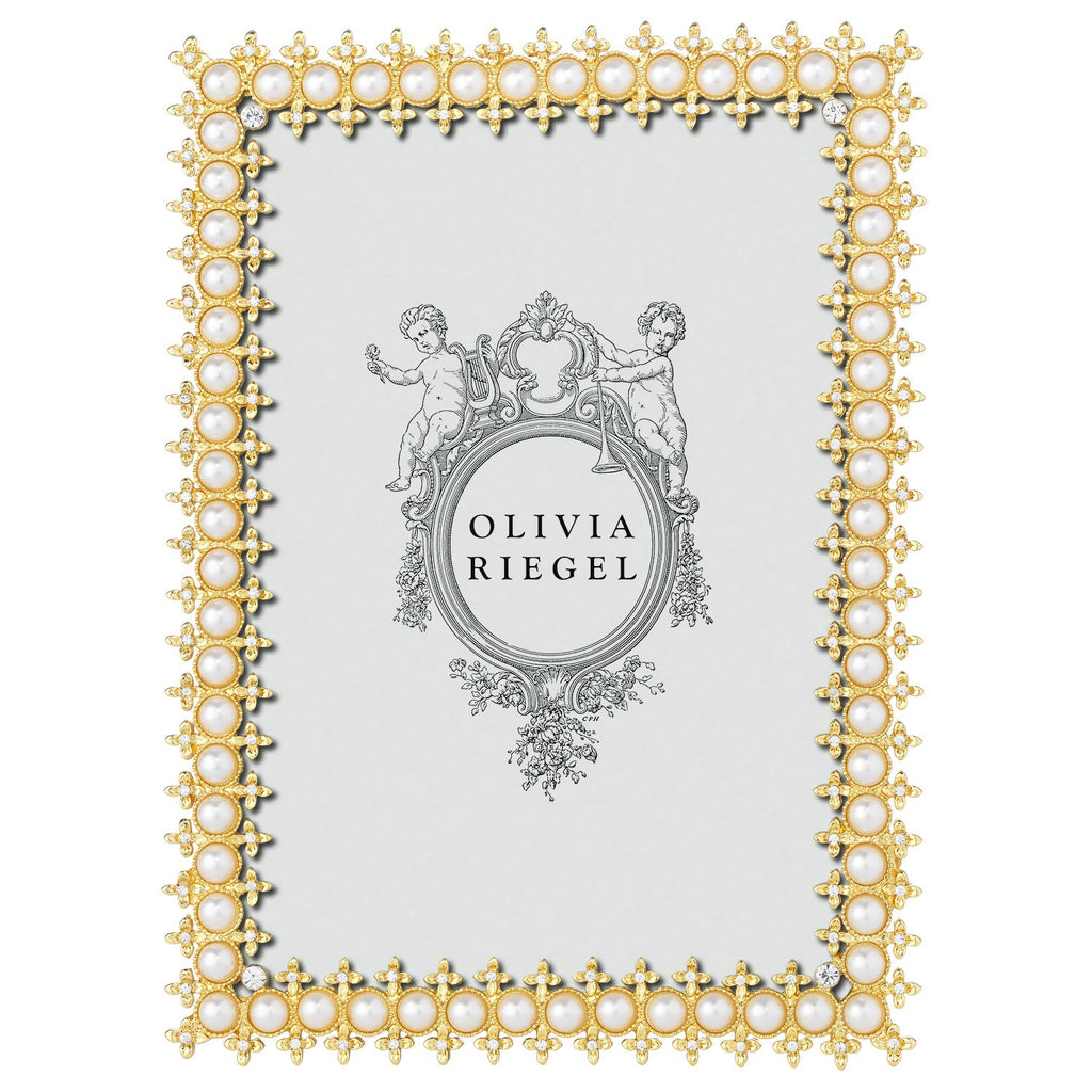 Olivia Riegel Gold Crystal & Pearl 5 x 7 Frame 450257