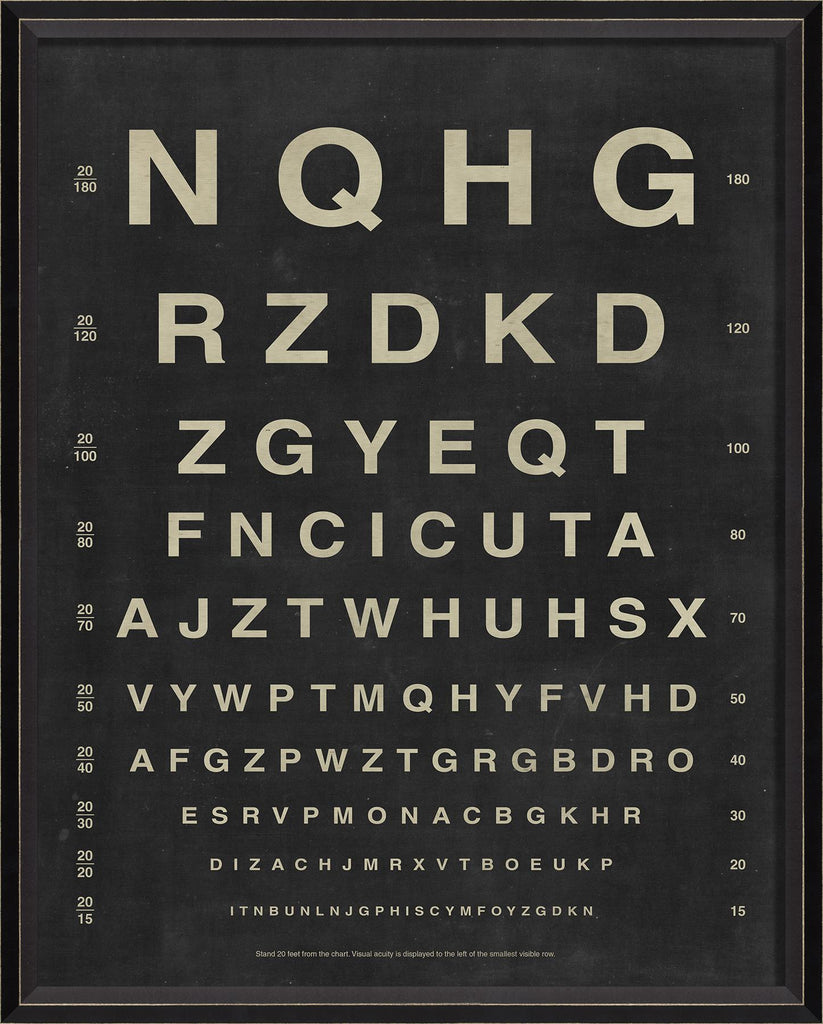 Spicher & Company BC Eye Chart - Letters 45075