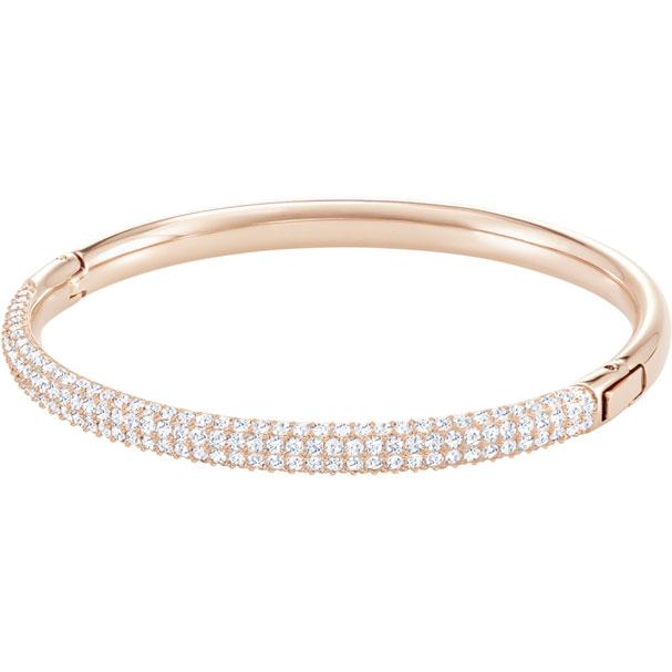 Stone Mini Bangle White Rose Gold Plating 5032850