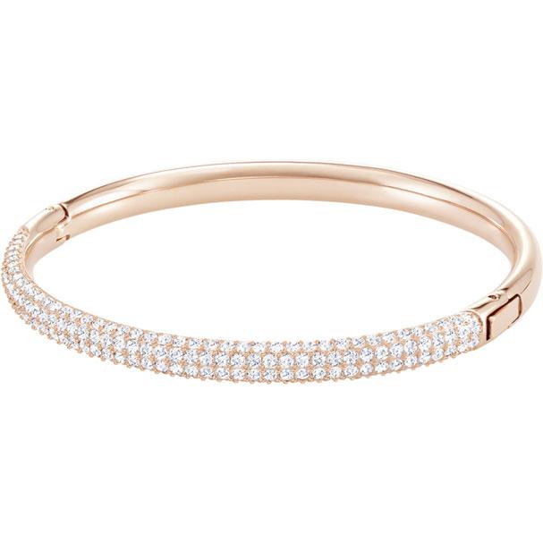 Stone Mini Bangle White Rose Gold Plating 5032850