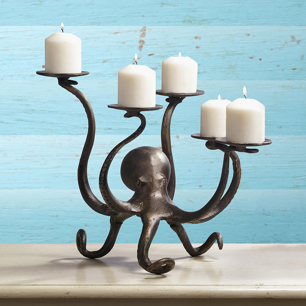 SPI Octopus Pillar Candelabra 51116