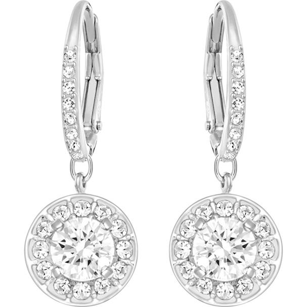 Swarovski Attract Light Pierced Earrings White Rhodium Plating 5142721
