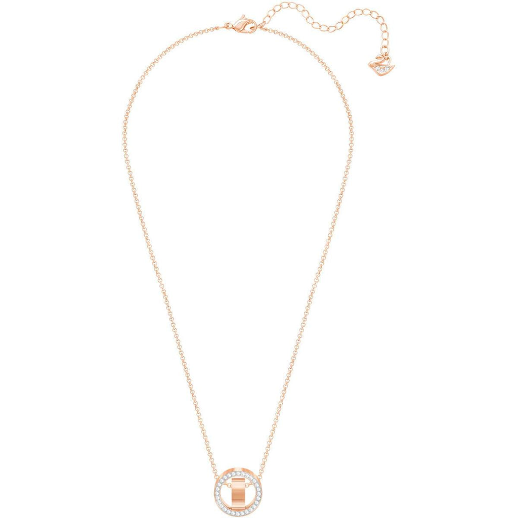 Hollow Pendant Small White Rose Gold Plating 5289495